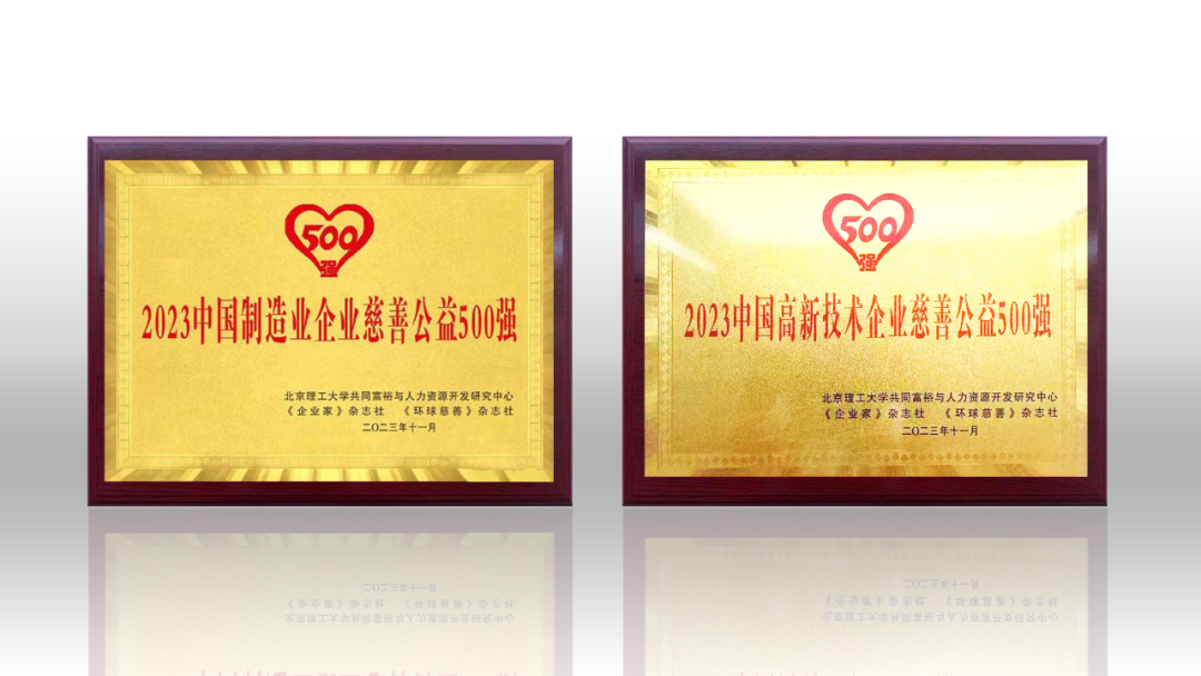 2023中国企业慈善公益500强发布 MG冰球突破官网荣登两项榜单