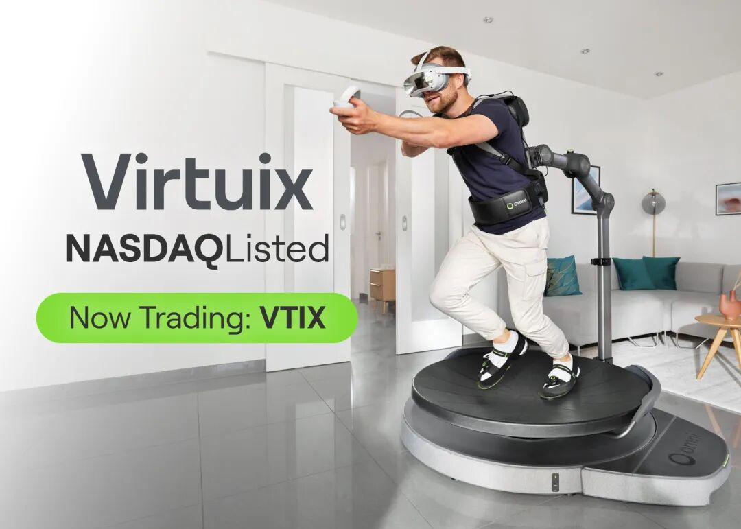 祝贺Virtuix纳斯达克上市！MG冰球突破官网携手加速AI融合应用产业化